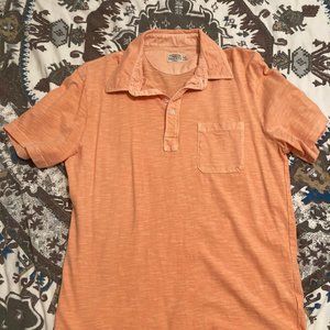 Faherty Polo Shirt Size Medium Orange